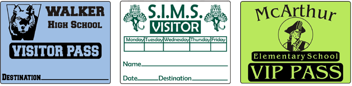 Sample Visitor Passes